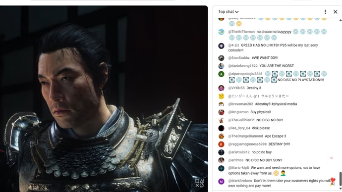 Sony's Discless PlayStation PR Disaster Isn't Going Away As State Of Play Once Again Flooded With Protests featured image for Haven gaming news, sourced from Eurogamer